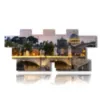 painting with images of sunsets in rome - version: 12 pannelli 232x106cm