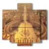 quadro con foto di roma centro - version: 5 pannelli 89x85cm