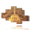 tableau avec photos du centre de rome - version: 6 pannelli 146x94cm