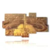 painting with photos of central rome - version: 8 pannelli 184x100cm