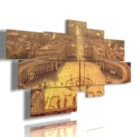 Paintings of downtown Rome