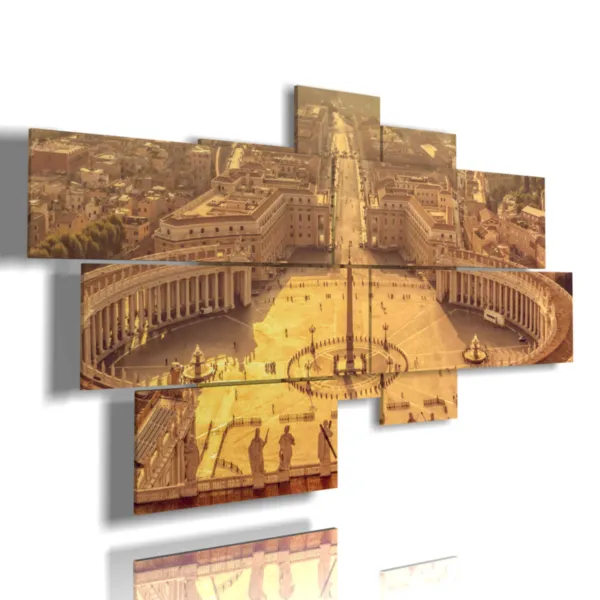 Paintings of downtown Rome