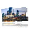 londra quadri distretto finanziario - version: 11 pannelli 184x104cm
