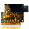 cuadro con foto roma de noche - version: 6 pannelli 122x96cm