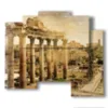 quadri con foto di roma antica - version: 5 pannelli 89x77cm