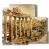 pictures with photos of ancient rome - version: 5 pannelli 102x93cm