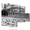 cuadro coliseo en blanco y negro - version: 5 pannelli 104x90cm
