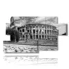 painting colosseum black and white - version: 7 pannelli 157x90cm