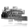 painting colosseum black and white - version: 8 pannelli 171x100cm