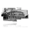 quadro colosseo bianco e nero - version: 8 pannelli 184x100cm