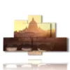 painting with photos rome today - version: 6 pannelli 135x85cm