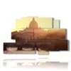 tableau avec photos rome aujourd hui - version: 9 pannelli 173x103cm