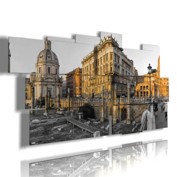Cuadro con foto de la antigua Roma