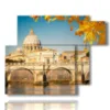 caja con imagenes de otono en roma - version: 6 pannelli 122x96cm