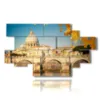 caja con imagenes de otono en roma - version: 12 pannelli 206x119cm