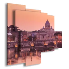 Cuadro de Roma de noche