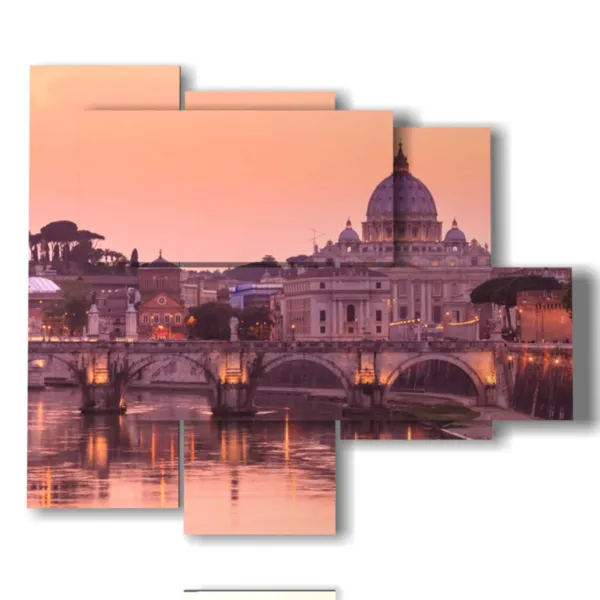 Nighttime photo of Rome