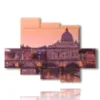 bild mit bild von rom bei nacht - version: 6 pannelli 135x96cm
