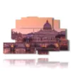 painting with image rome at night - version: 9 pannelli 173x103cm