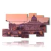 tableau avec image rome la nuit - version: 9 pannelli 184x100cm