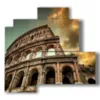 marco con imagen coliseo de roma - version: 4 pannelli 83x78cm