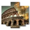 tableau avec image rome colisee - version: 5 pannelli 89x85cm