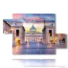 quadro con immagine roma - version: 5 pannelli 128x85cm