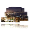 abstract painting city of naples - version: 9 pannelli 173x103cm