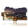 abstract painting city of naples - version: 11 pannelli 198x112cm