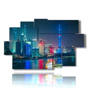 tableau avec photos de Shanghai
