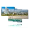 tableau avec photos de miami beach floride - version: 7 pannelli 171x102cm