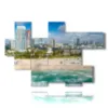 bild mit fotos von miami beach florida - version: 7 pannelli 173x114cm