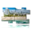 cuadro con foto de miami beach florida - version: 10 pannelli 186x105cm