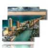 bild mit foto miami florida - version: 6 pannelli 122x96cm