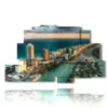 quadro con foto miami florida - version: 9 pannelli 173x103cm