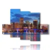 quadro con foto di miami oggi - version: 6 pannelli 135x96cm