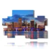 painting with pictures of miami today - version: 10 pannelli 176x115cm