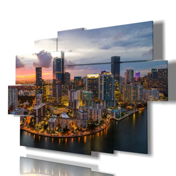 Impression de Miami la nuit