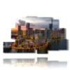 bild mit foto miami bei nacht - version: 9 pannelli 173x103cm