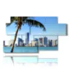 bild mit bildern von miami beach - version: 7 pannelli 157x90cm