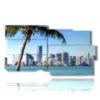 caja con imagenes de miami beach - version: 10 pannelli 183x100cm