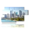 quadro con foto di miami florida - version: 7 pannelli 157x90cm