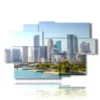 quadro con foto di miami florida - version: 9 pannelli 171x108cm