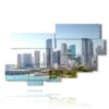 cuadro con foto de miami florida - version: 10 pannelli 188x117cm