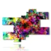 modern colorful paintings riot of colors - version: 8 pannelli 182x130cm