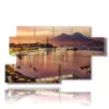 tableau avec des photos de villes italiennes au dessus de naples - version: 7 pannelli 157x90cm