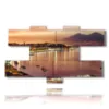 painting with photos of italian cities above naples - version: 7 pannelli 176x102cm
