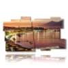 tableau avec des photos de villes italiennes au dessus de naples - version: 11 pannelli 184x104cm