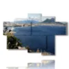 tableaux paysages urbains a naples - version: 6 pannelli 136x91cm