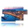painting with italian cities images in naples - version: 7 pannelli 157x90cm